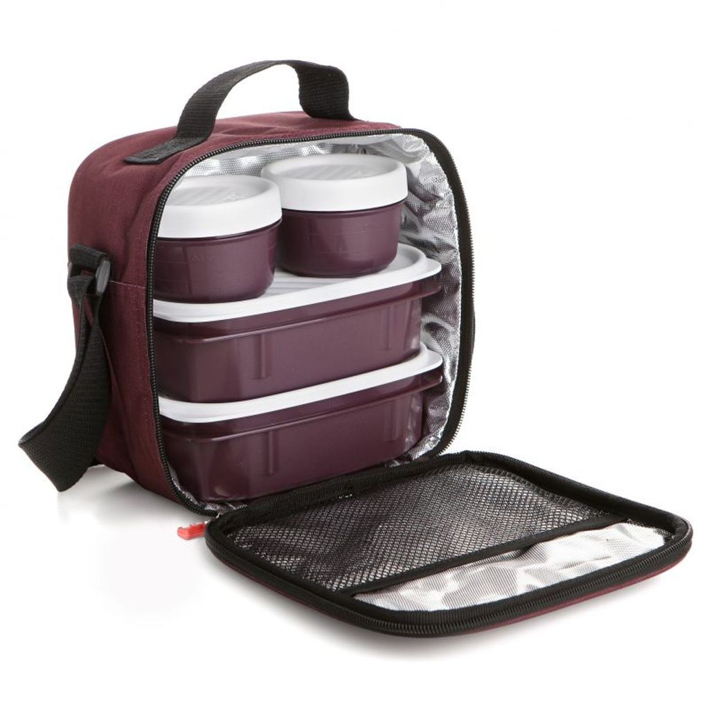 Lunchbox Lunchtasche Weinrot Thermo-Kühltasche für Lebensmittel Babynahrung Kühlung bordeaux rot Medizintasche