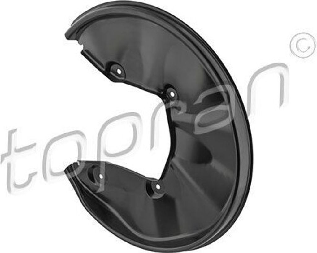 TOPRAN Spritzblech Bremsscheibe für AUDI A6 Avant (4F5, C6) Hinten Links 117 972 Ankerblech
