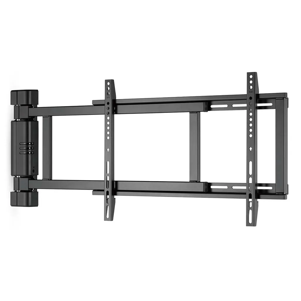 Support TV Motorisé Pivotant en Acier Noir - Distance Mur 56mm - 50kg