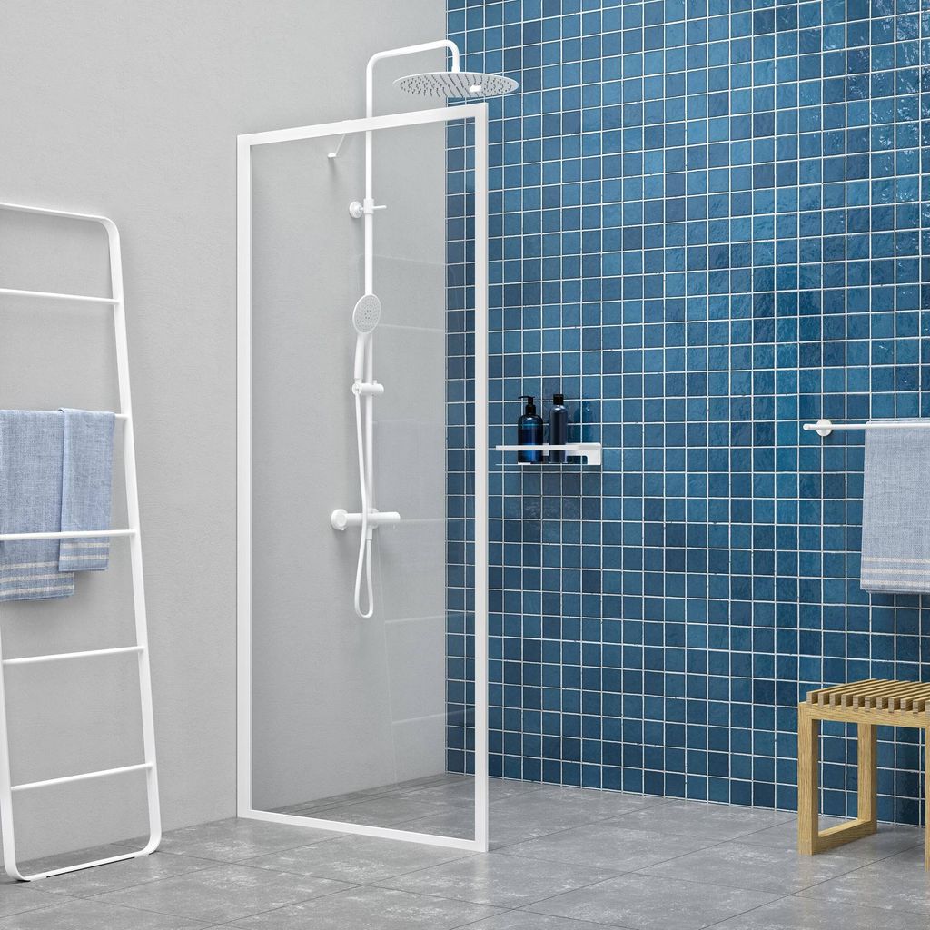 Sealskin Contour begehbare Dusche inkl. Antikalk 100x200cm matt weiß