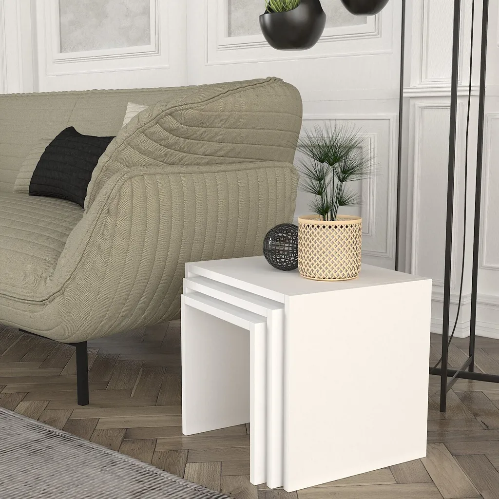 Petites tables de salon encastrables pour gain de place et apéritif