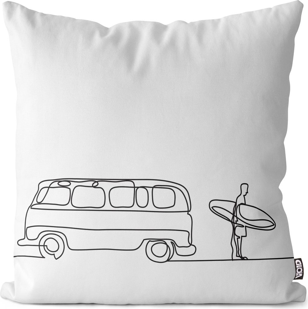 VOID Van Surfer Grafik Beach Kissenbezug Kissenhülle sofa couch wohnzimmer dekoration wasserfest Outdoor Garten Kissen bezug deko