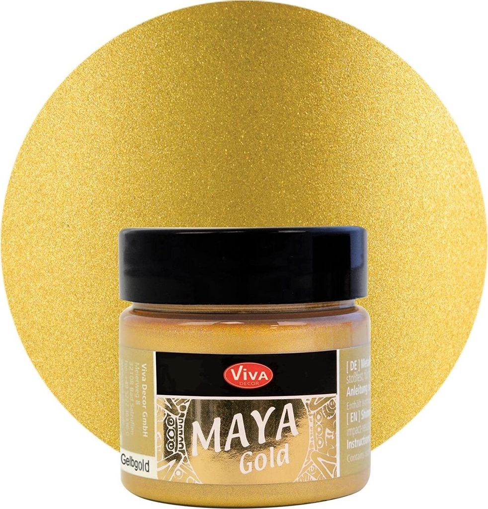 Viva Decor 123291334 ViVA DECOR Maya Gold, 45 ml, gelbgold Zdjęcie produktu 