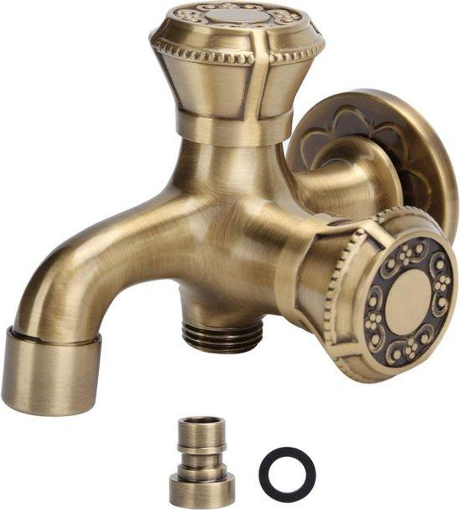 Wandarmatur 1/2 Zoll Messing Warm/Kalt Wasserhahn