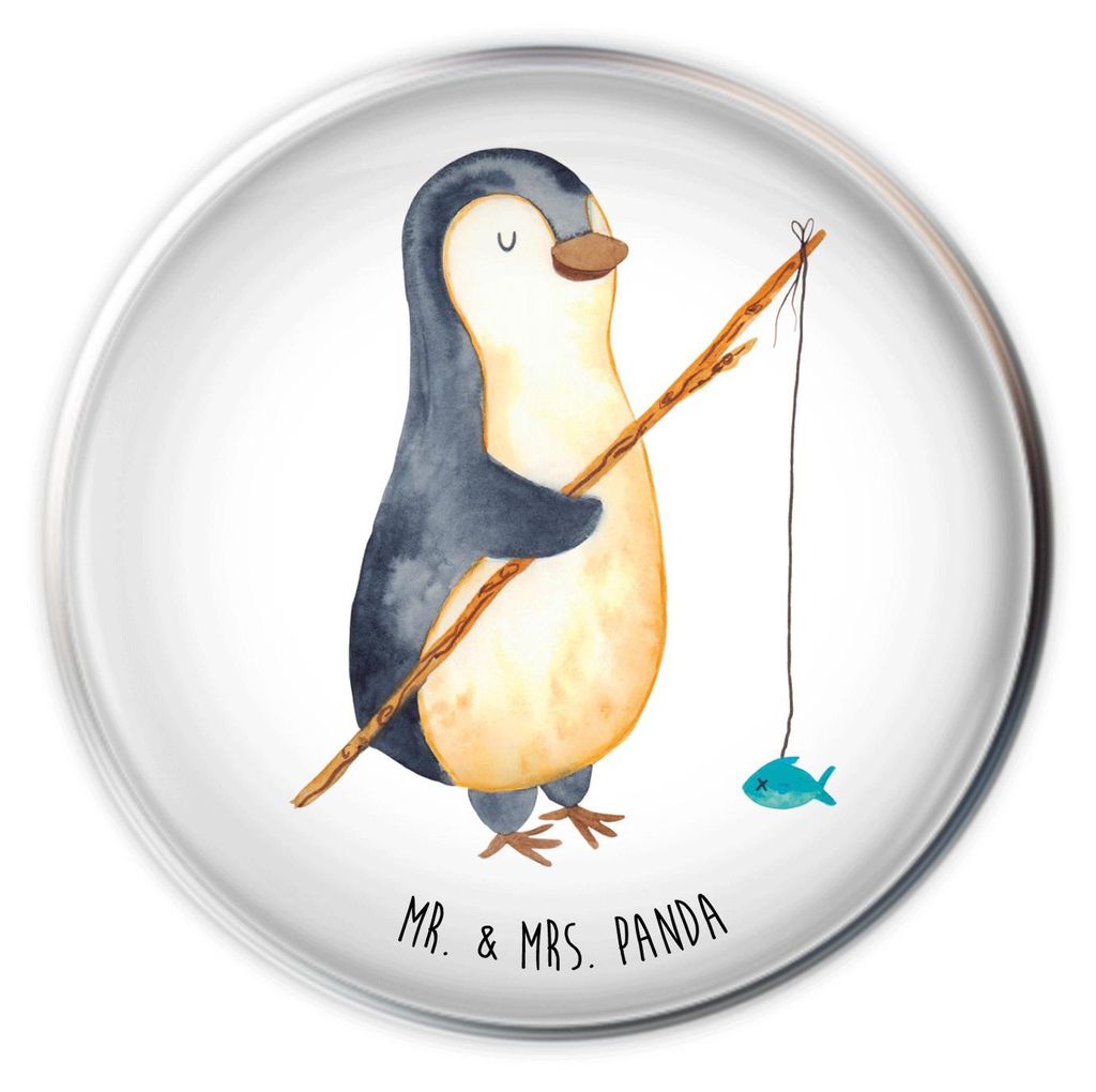 Mr. & Mrs. Panda Stöpsel Pinguin Angler - Weiß - Geschenk, Waschbecken Stopfen, Abfluss-Stopfen, Urlaub, Angeln, Abflussstopfen, Angelurlaub, Abl...