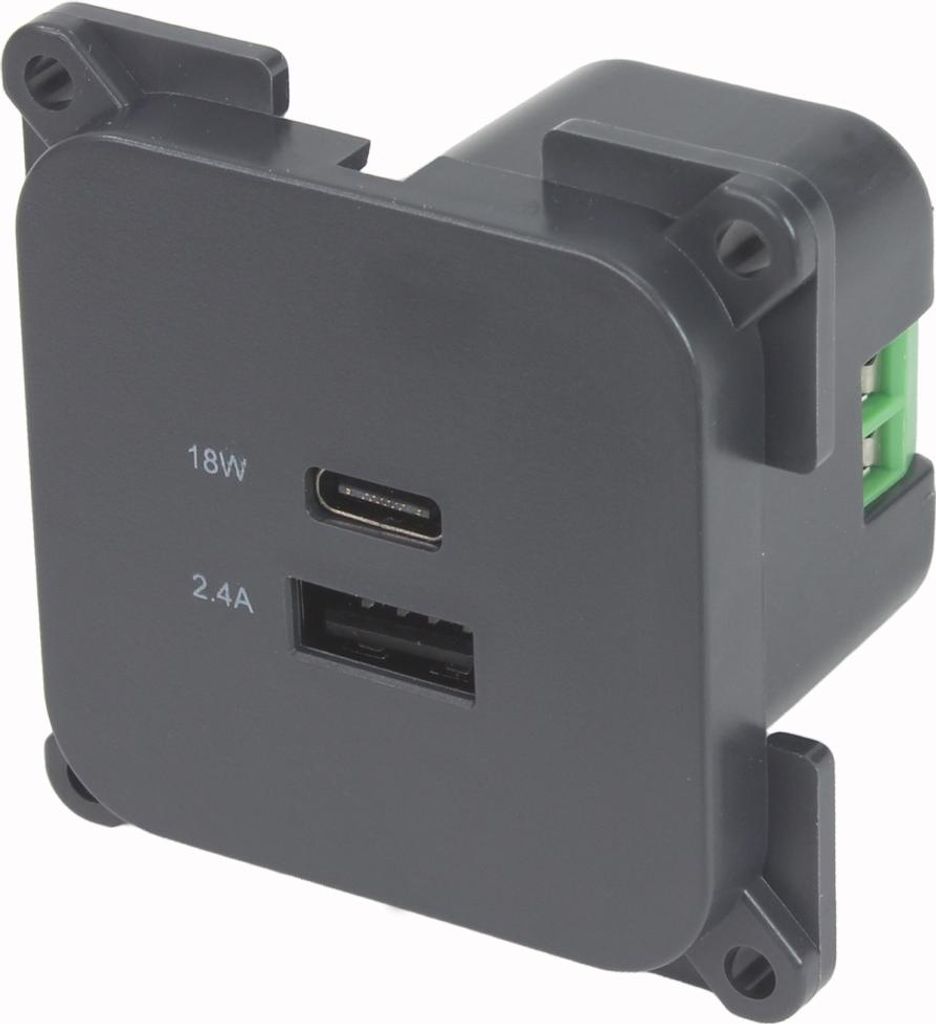 C-Line Presto Inprojal CBE Gniazdo USB A i C 12/24 V Zdjęcie produktu 