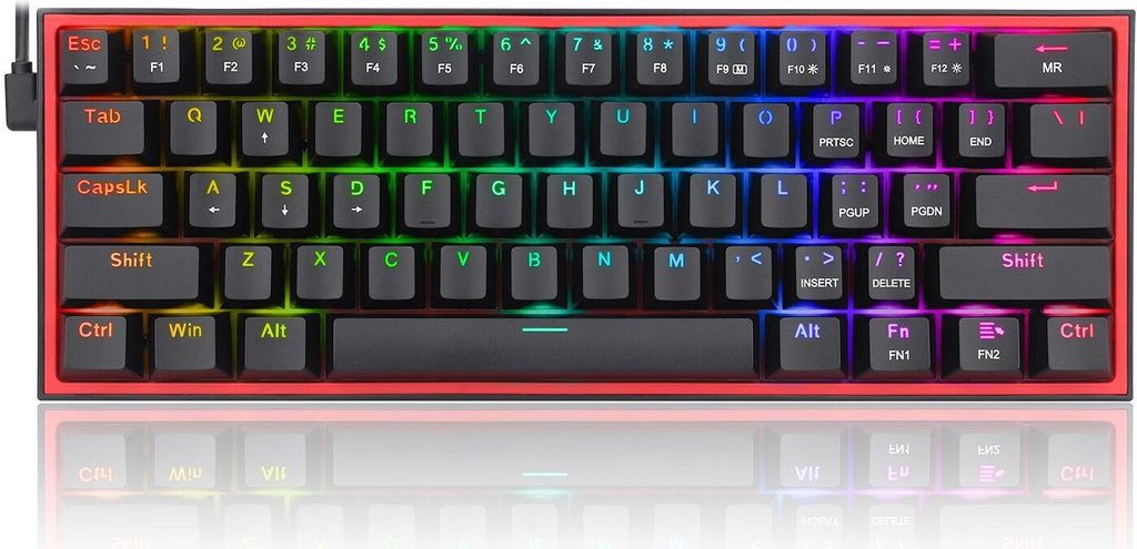 REDRAGON K617-RGB Fizz RGB White/Grey, Kabelgebunden, USB, Produktbild 