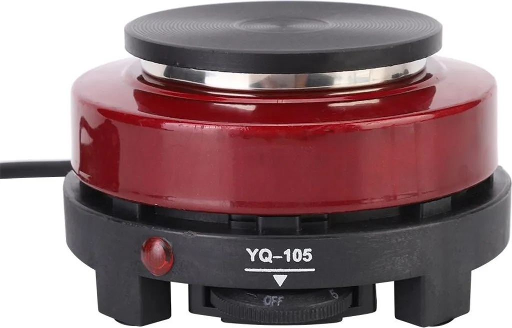 Plaque Chauffante Individuelle 500W Rouge - Réchaud de Table Mobile