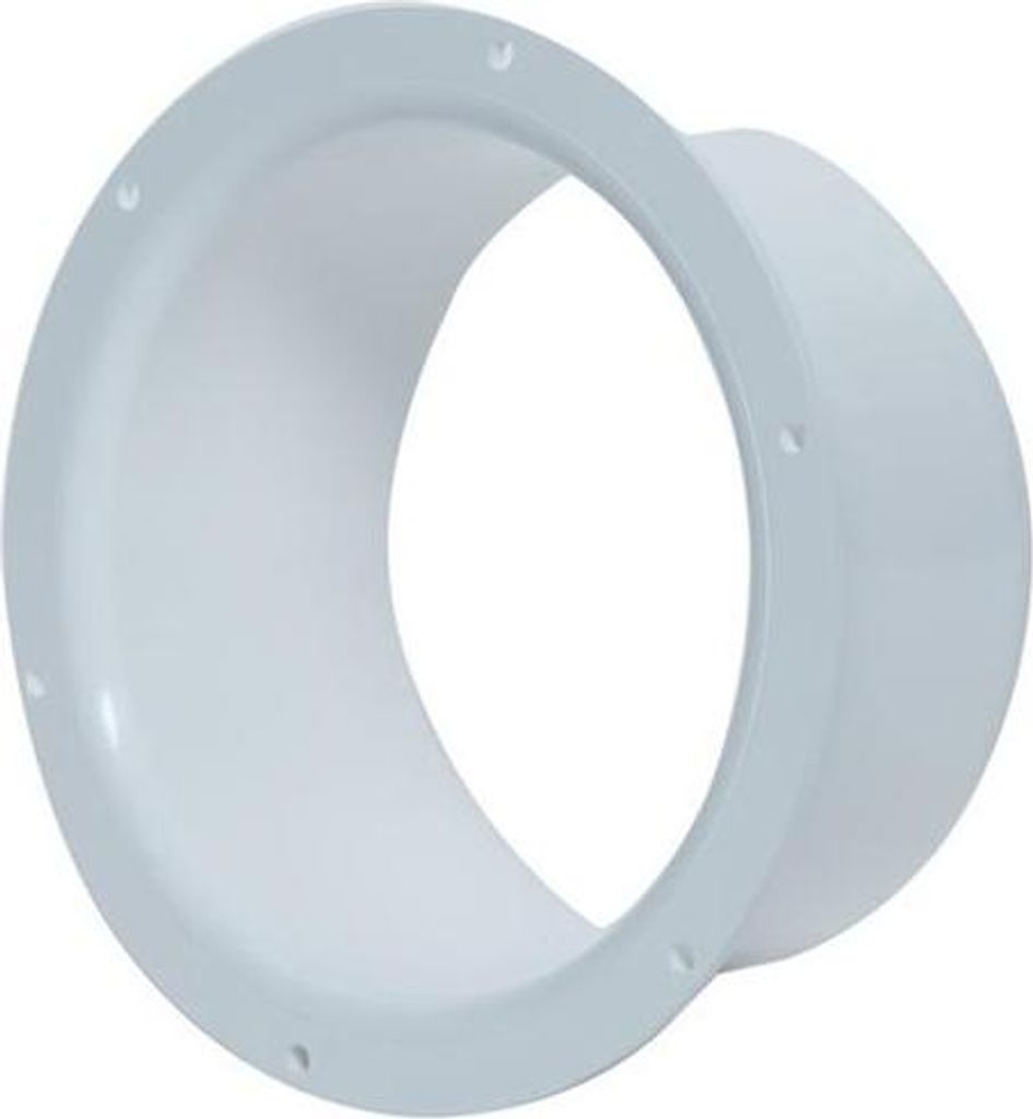 A white ventilation adapter on a white background.