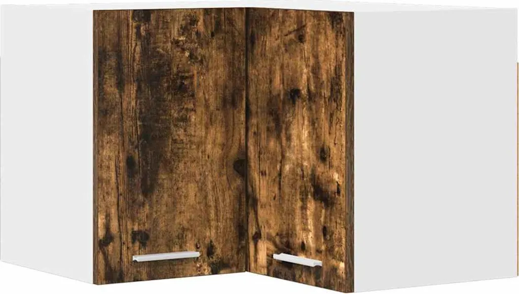 Pensile Rovere Affumicato e Bianco 57x57x40 cm - Mobile Salvaspazio Moderno