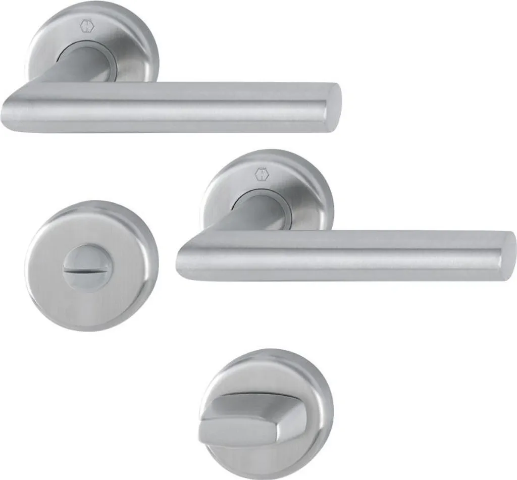 Garniture de porte HOPPE Utrecht Inox - Bec de cane condamnation 3940701