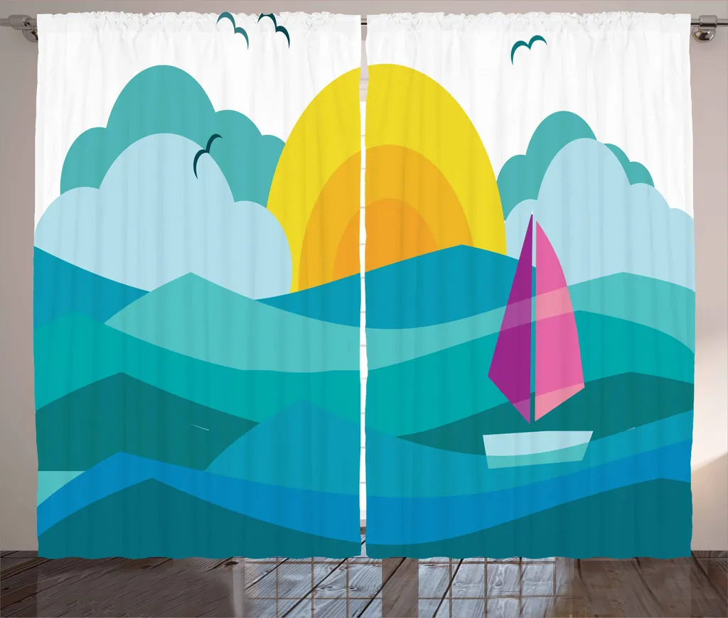 Tenda Universale ABAKUHAUS 280x225 cm Multicolore Stampa Nave