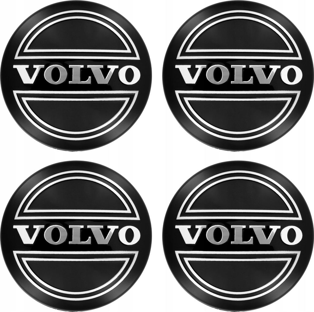 Kappen VOLVO Kappen 64 mm glänzend schwarz