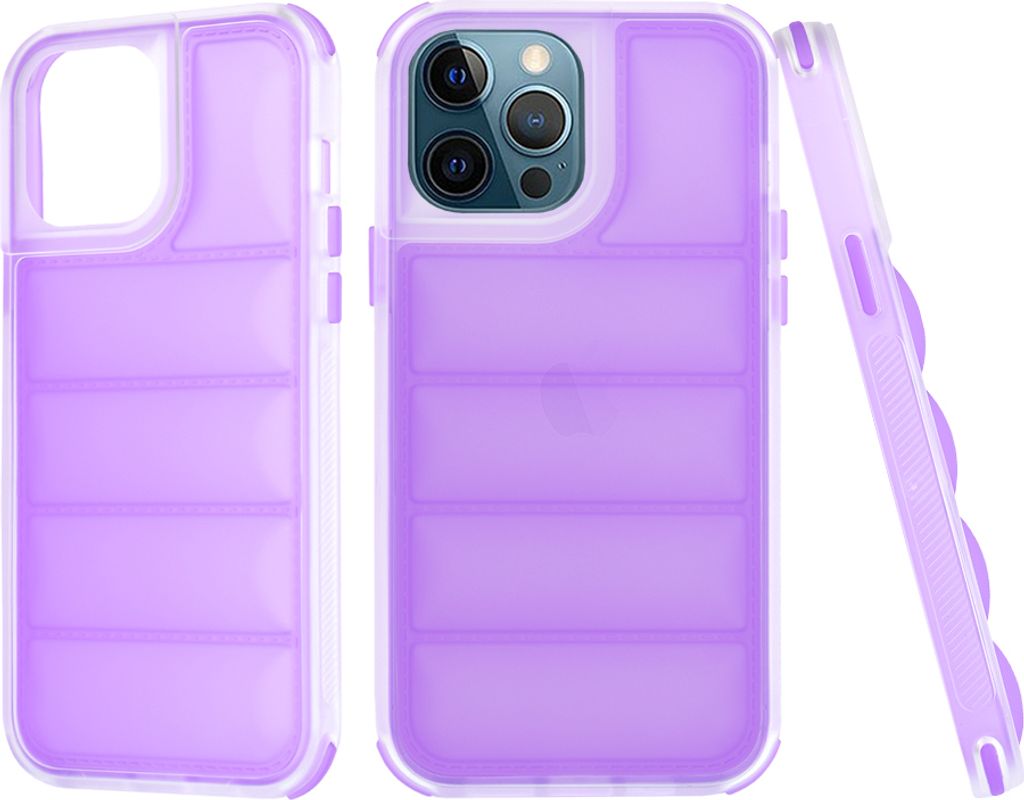 Techsuit Wave Shield Back Cover Hülle für Apple iPhone 12 Pro Max - Lila