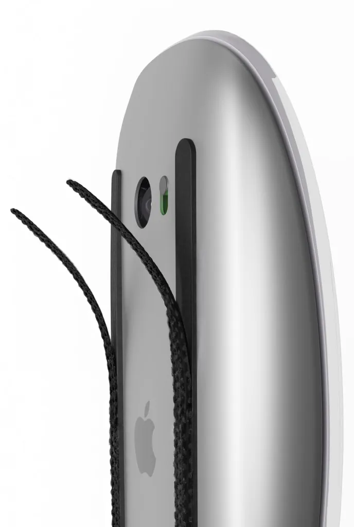 Tapis de souris autocollants pour Apple Magic Mouse 2 - Lot de 3 Noir