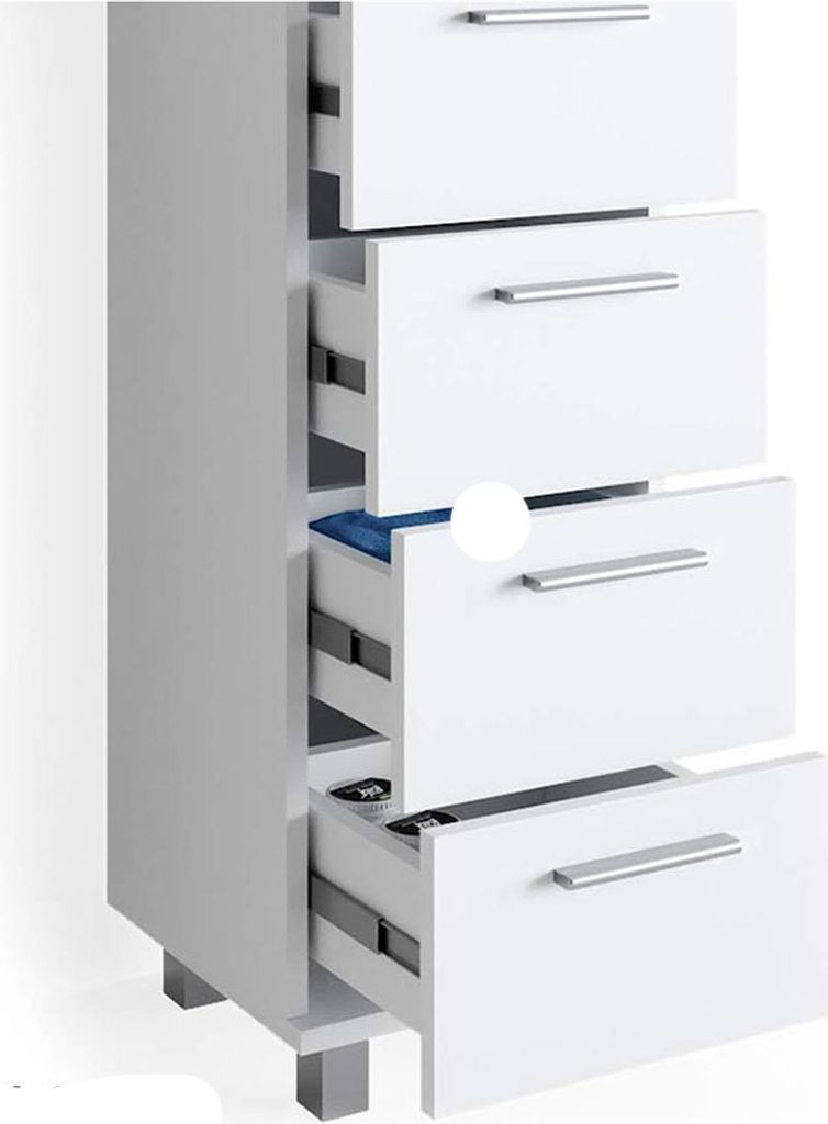 Vicco Badschrank Ilias, 30 x 95 cm, Weiß Produktbild 8
