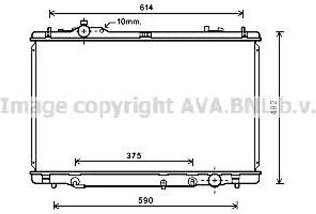 Radiateur de refroidissement moteur de rechange pour berline berline LS