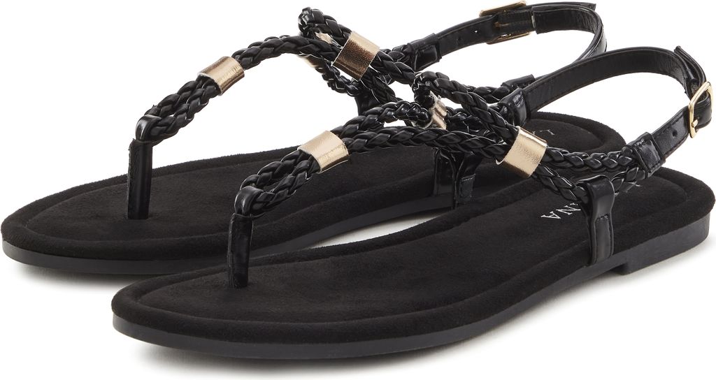 VIVANCE Sandale schwarz Größe 43