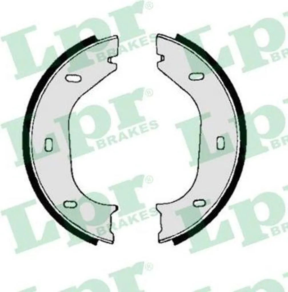 LPR 00010 Set ganasce freno, freno di stazionamento OE 0060516551 compatibile con Serie 3 E30, Spider