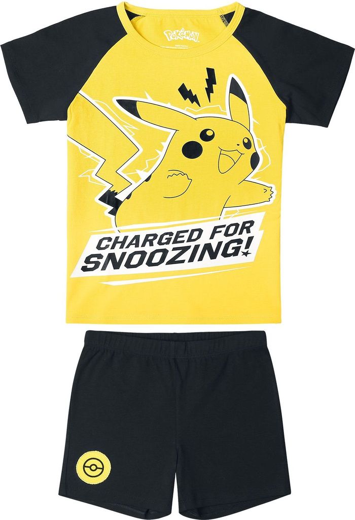 Pokémon Kinder-Pyjama Herren Kids - Pikachu - Charged For Produktbild 