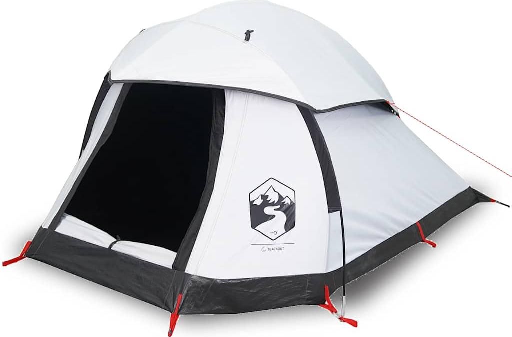 vidaXL Kuppel-Campingzelt 1 Person Weiß Verdunkelt Wasserdicht