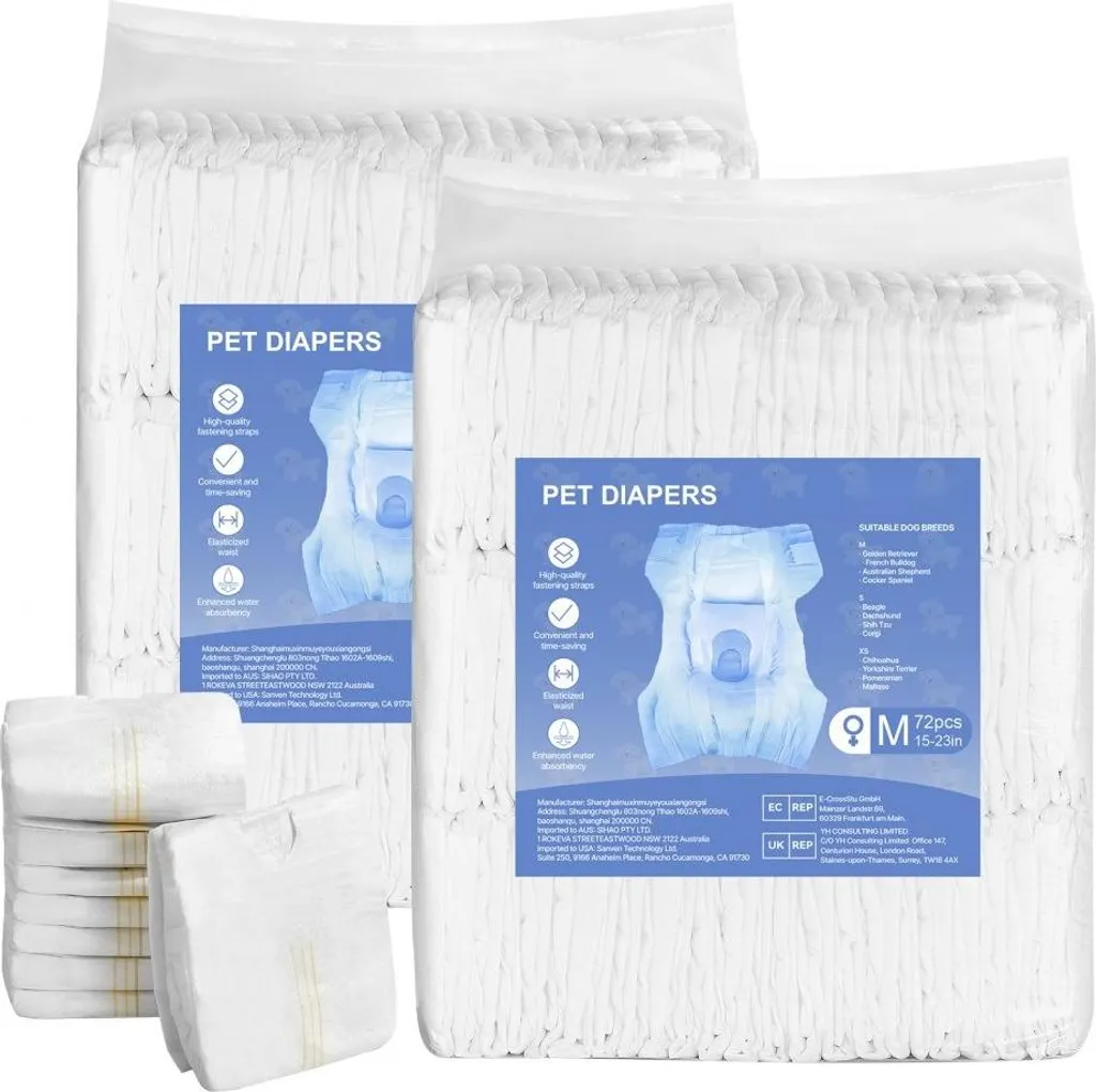 Super Stock 144 Pannolini Monouso Cane M - Risparmio Assicurato