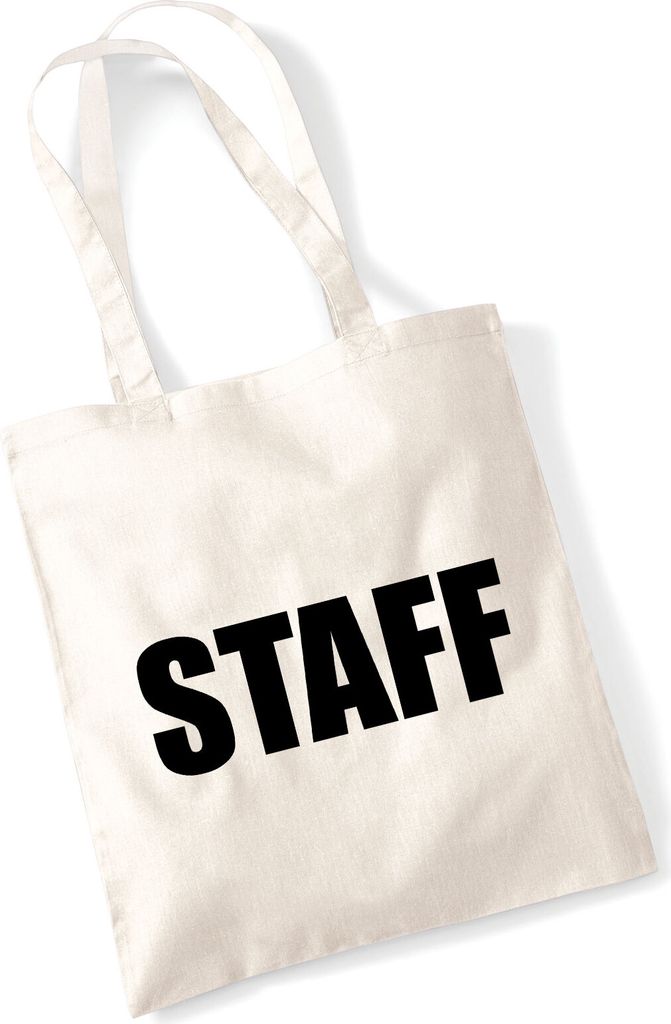 Huuraa Jutebeutel Staff Schriftzug 10 Liter Natural Baumwolle Tasche Geschenkidee