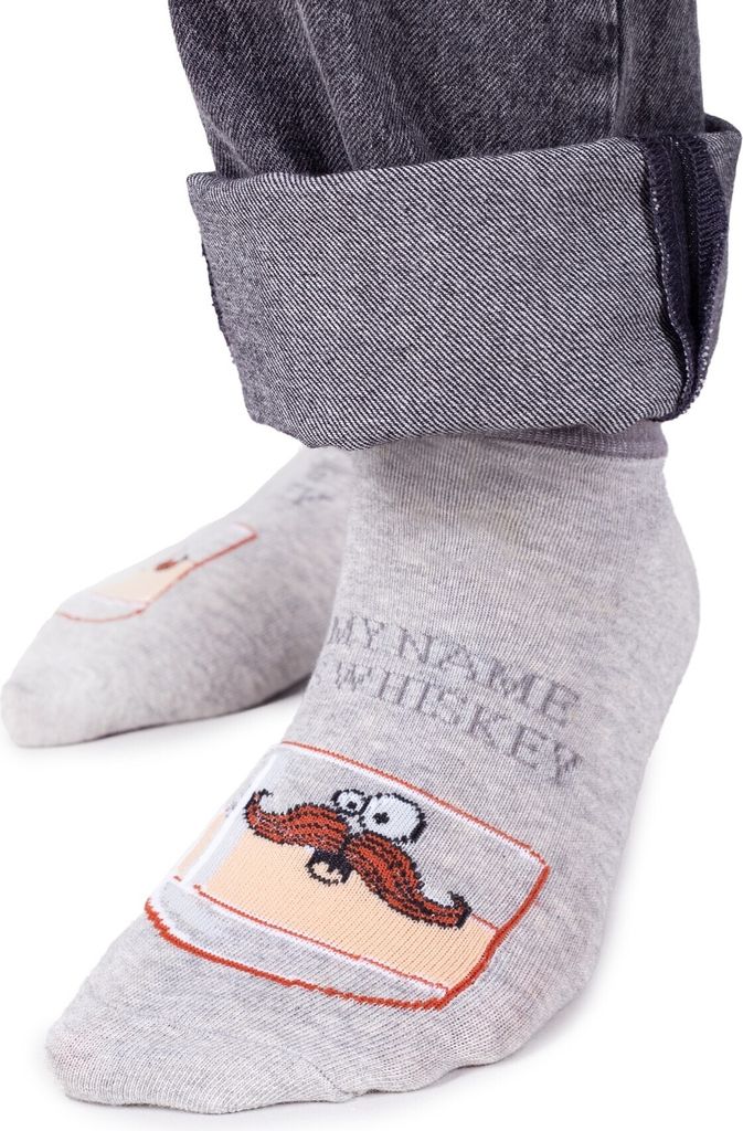 Spoksy Fußsocken aus Baumwolle grau WHISKEY 39-42 YOCLUB