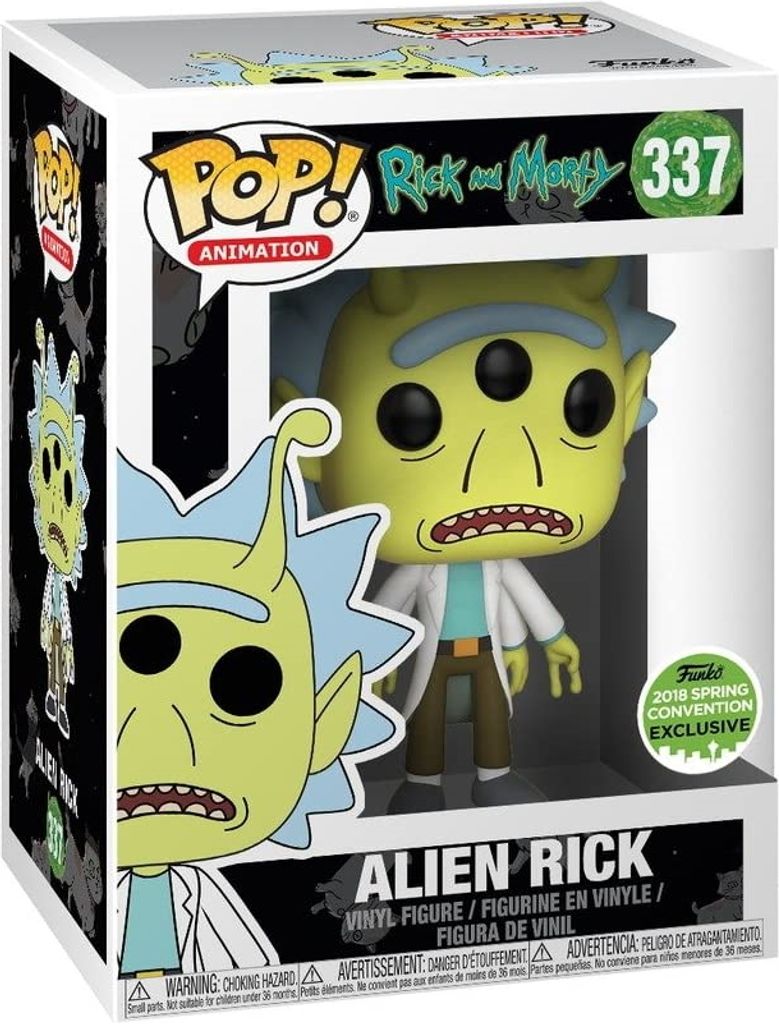 Rick and Morty - Alien Rick 337 2018 Spring Convention Exclusive - Funko Pop! - Vinyl Figur