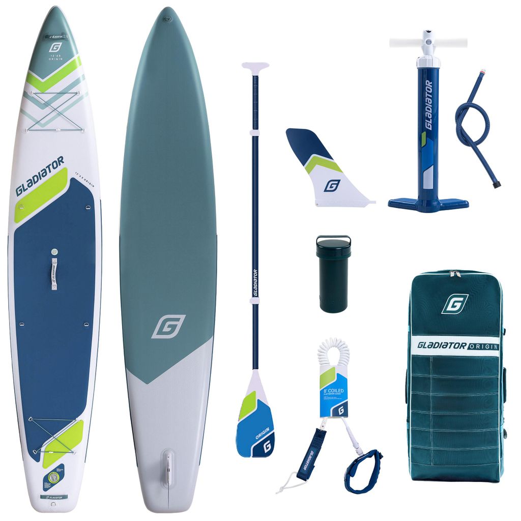Gladiator ORIGIN 12'6 Sport Touring SUP Board 2026 aufblasbar Komplettset