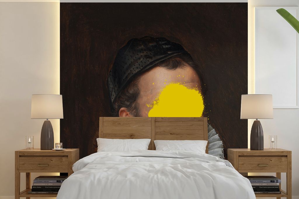 MuchoWow Fototapete für Wohnzimmer oder Schlafzimmer Wandtapete Vinyl Motivtapete Wilhelm von Oranien - Kunst - Gemälde - 260x260 cm - Papierta...