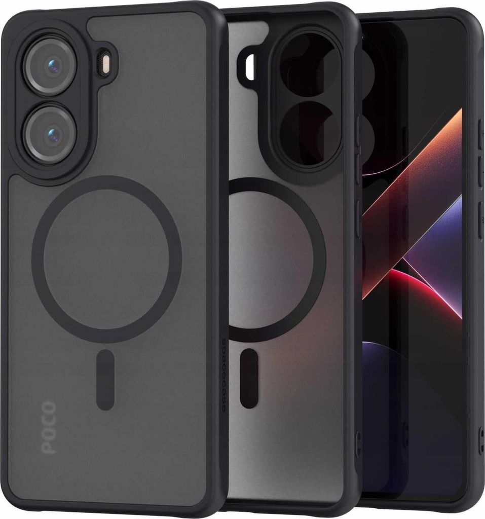 Spacecase Hybrid Mag Poco X7 Pro 5G schwarz