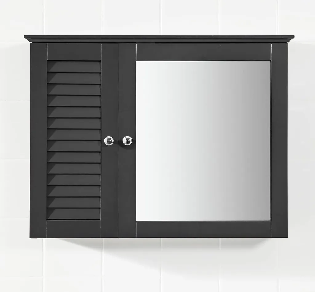 Armoire de Salle de Bain Murale avec Miroir et Rangement Gain de Place