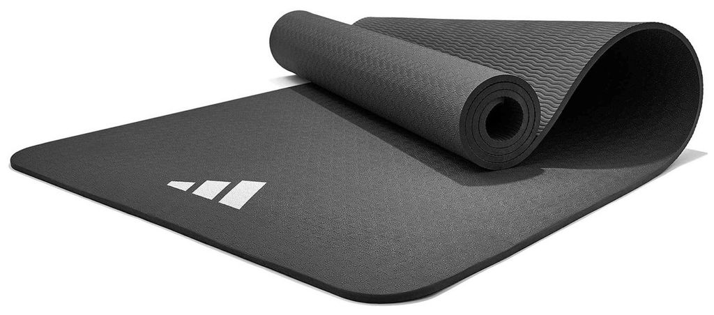 Adidas Fitness- und Yogamatte, 8 mm, Schwarz Produktbild 