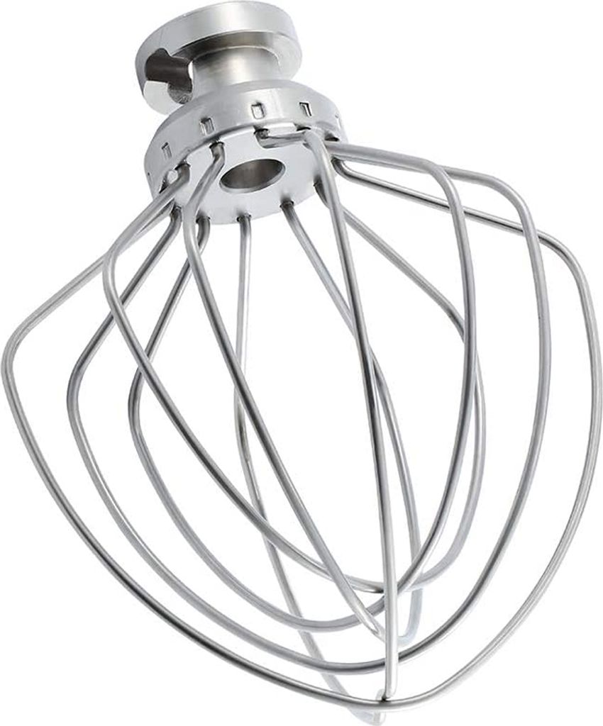 MMOBIEL 6-drahtiger Schneebesen-Ersatzaufsatz K45WW Edelstahl für KitchenAid-Mixer