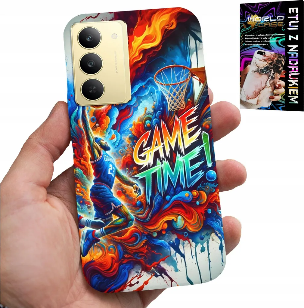 Cover Realme 14X NBA Game Time Basket Design - Protezione Cool