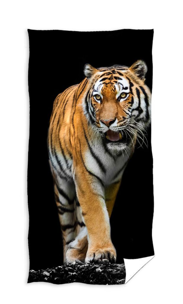 Carbotex TIGER Strandtuch Badetuch Duschtuch 70x140cm Produktbild 
