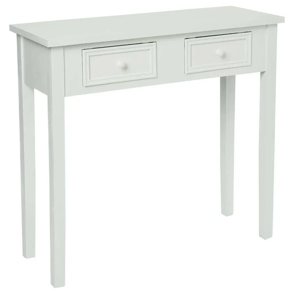 Console Charme Blanc Atmosphera - Meuble d'Entrée Chic et Romantique