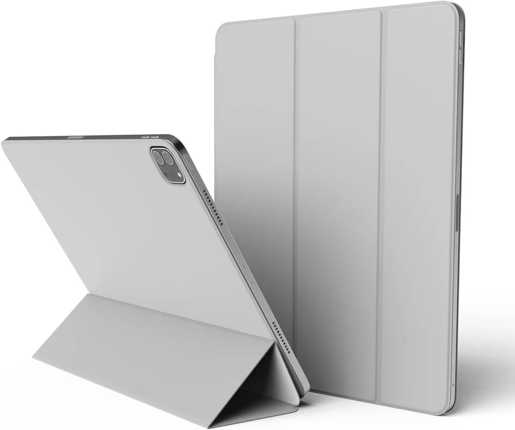 Elago Magnetic Folio iPad Pro 13 coque intégrale gris clair