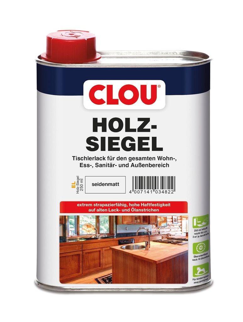 Clou Holz Siegel 250 ml seidenmatt Produktbild 