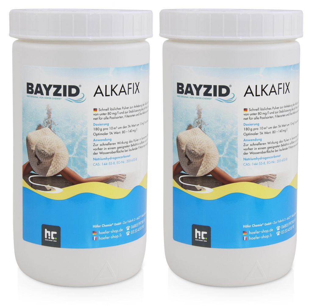 2x1 kg BAYZID®  Alkafix zur Anhebung der Alkalinität (TA) Produktbild 