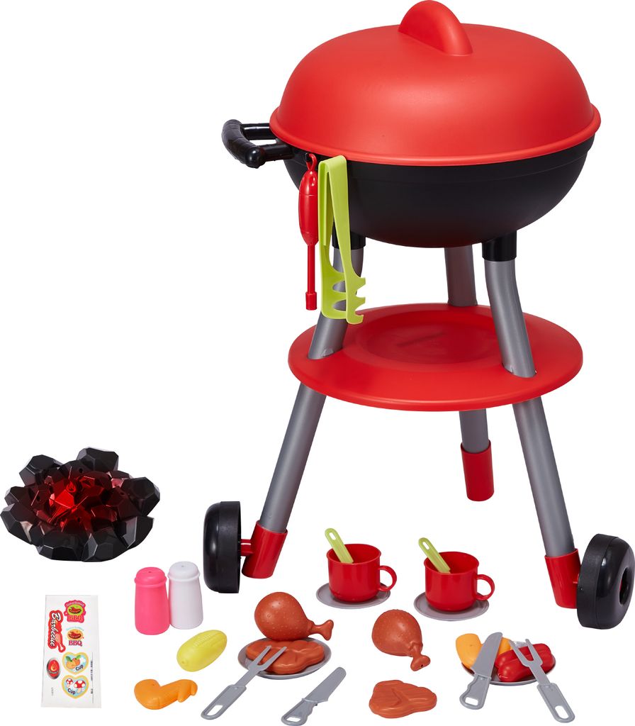 SucceBuy 28-teiliges BBQ-Grill-Spielset für Kinder – Sound und Licht, interaktiver Kochspaß für Kinder im Alter von 3–5 Jahren, Geburtstagsg...