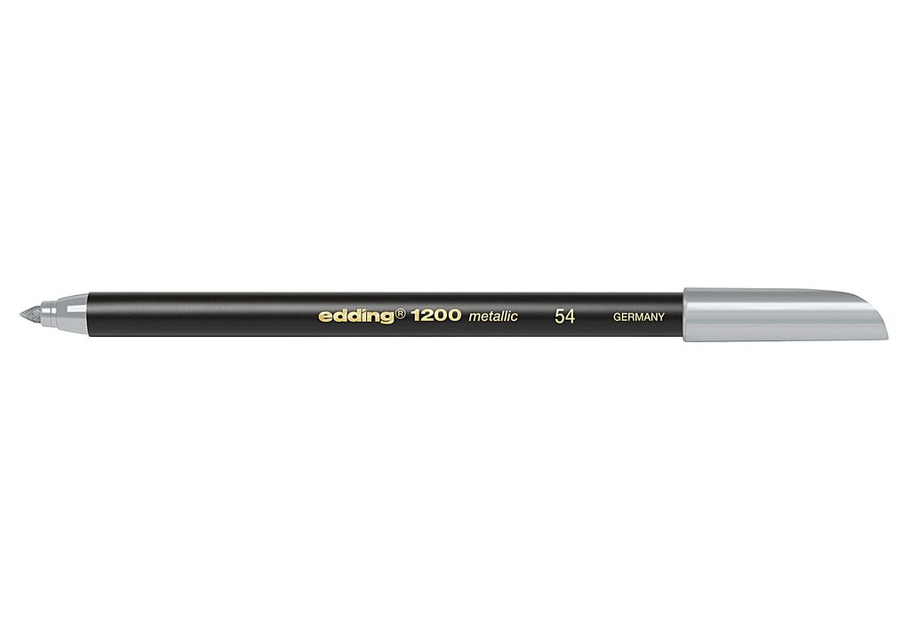 Edding 4-1200054, Fein, 1 Farben, Silber, Rundspitze, 1 mm, 1 mm