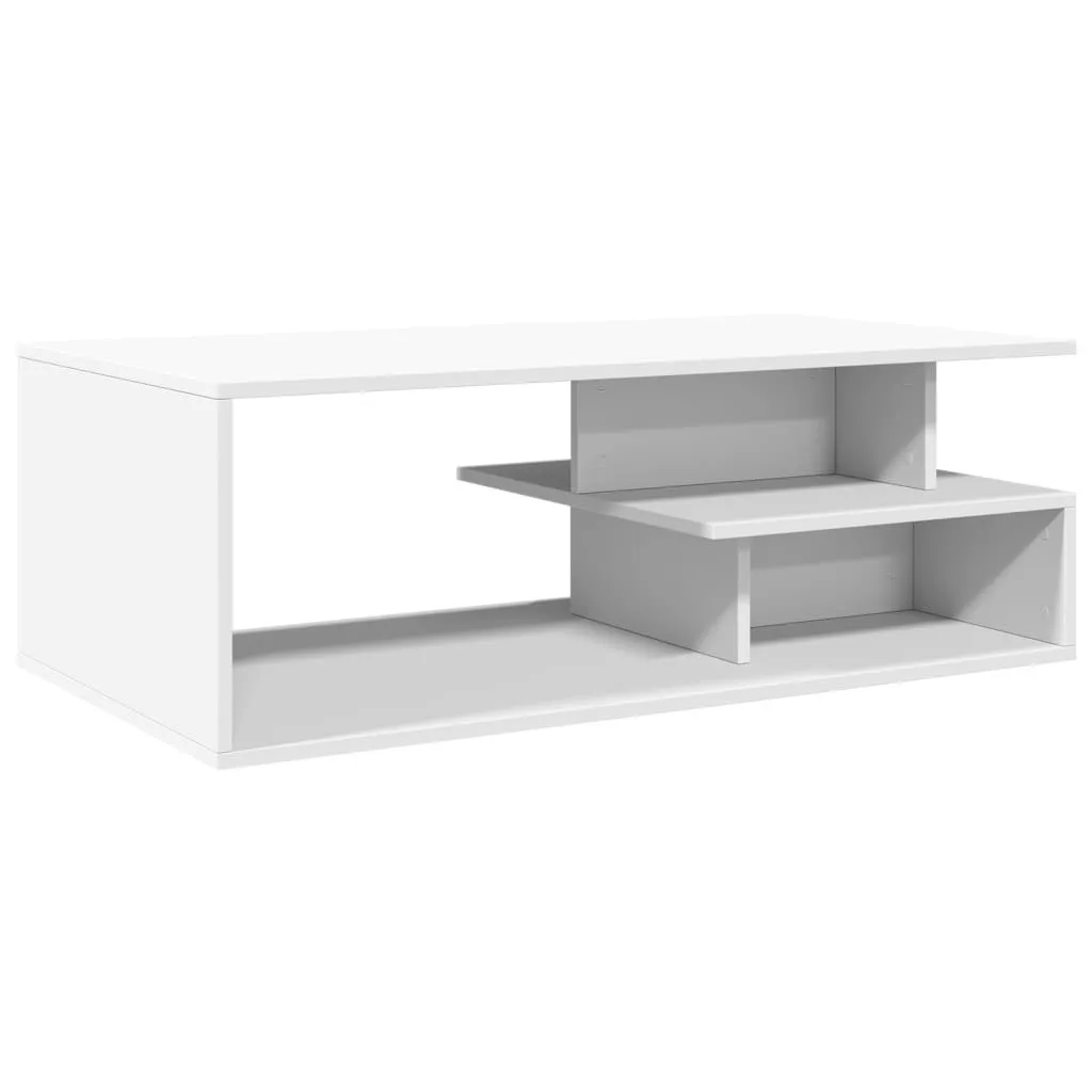 SYFAX Tavolino Salotto Bianco 102cm - Resistente e Facile da Pulire