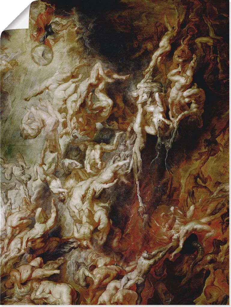 ARTland Poster Höllensturz der Verdammten I Größe: 30x40 cm