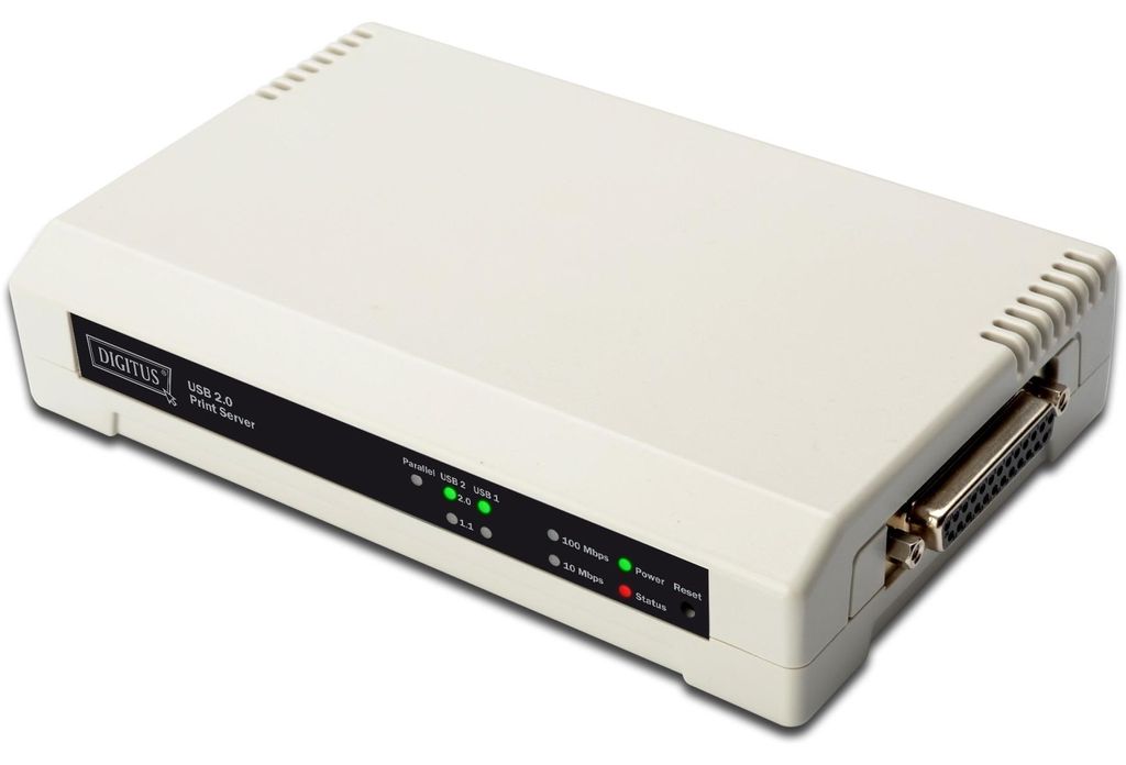 DIGITUS 2+1 Port Printserver Obrázok produktu 