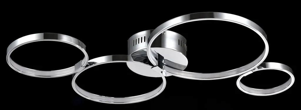 Plafonnier LED Argent 74x44 cm : Solution Éclairage Moderne et Puissant