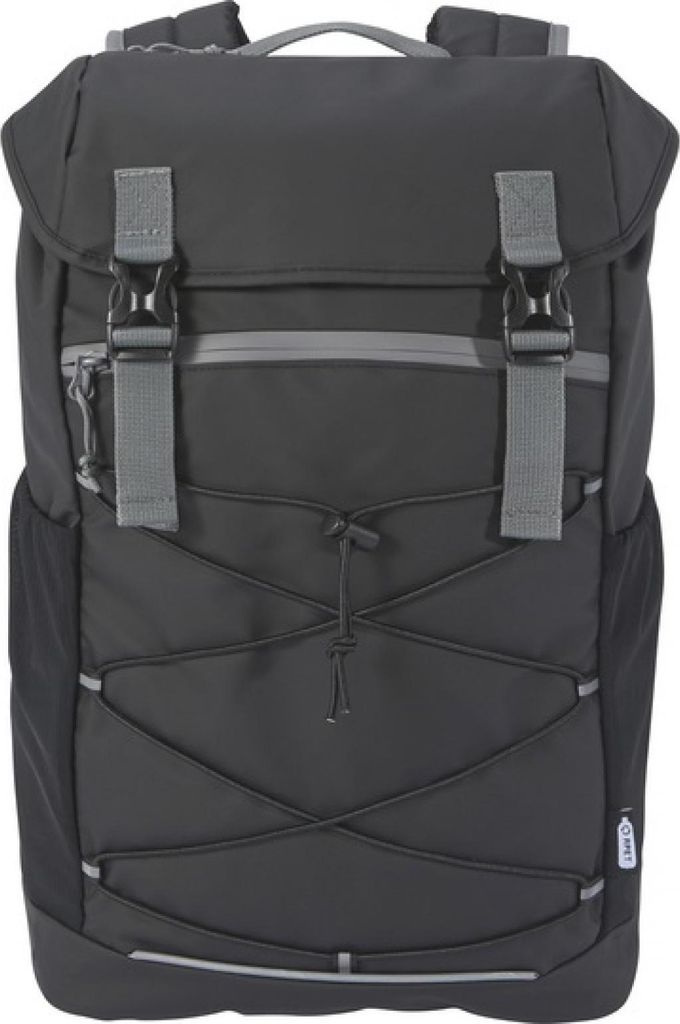L-merch 130044 | Laptop Backpack 23L Laptop-Rucksack - Farbe: Solid Black - Größe: 29,5 x 48 x 17,5 cm