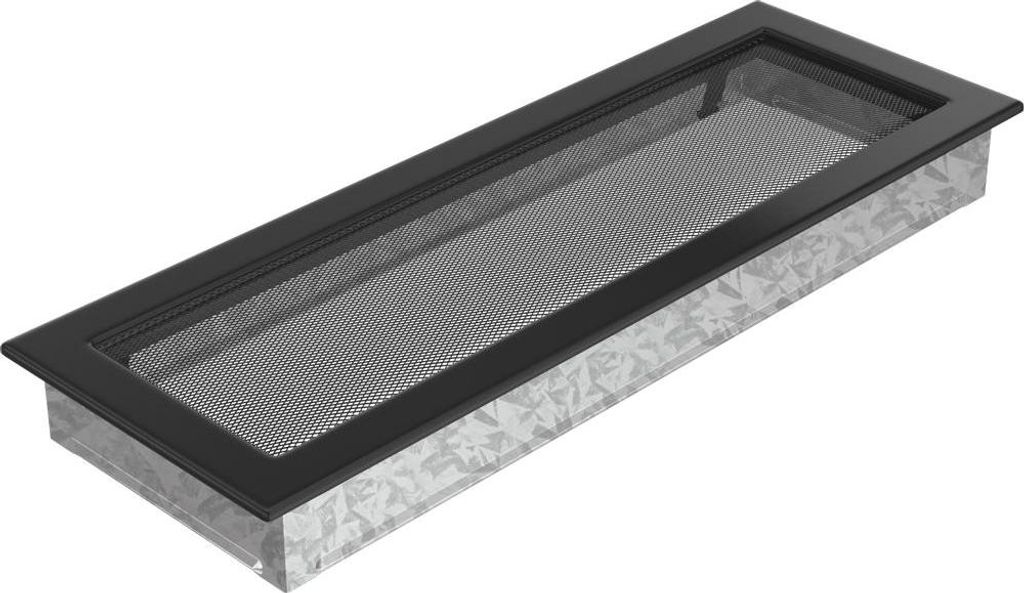 Kratka wentylacyjna kominkowa 17x49 czarna Zdjęcie produktu 