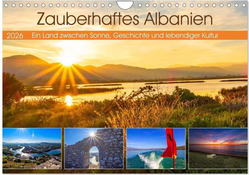 Zauberhaftes Albanien (Wandkalender 2026 DIN A4 quer), CALVENDO Monatskalender
